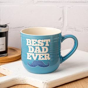 Mug en céramique amusant de haute qualité avec motif de papa bleu à barbe de dessin animé, idée cadeau pour la rentrée scolaire, compatible micro-ondes - Product Image 4
