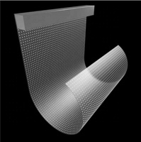 Affichage numérique LED transparent flexible et fiable pour centre d'exposition