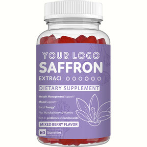 Zafferano Gummies Premium a base di erbe integratori di supporto dell'umore promuove il rilassamento positivo Stress alleviare l'equilibrio emotivo - Product Image 2