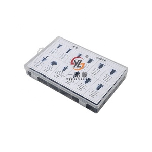 YILUSHUN ODM CN;HEB HE01 100 Rivets de fixation Clips Ensemble Kit de fixation de pare-chocs Boîte en <span class=keywords><strong>plastique</strong></span> 240PCS <span class=keywords><strong>Plastique</strong></span> OEM Coloré Haute qualité - Product Image 4