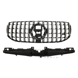 X167 Auto Parts Chrome Parachoques delantero Parrilla <span class=keywords><strong>central</strong></span> Chrome Car Grills Parrilla delantera negra para Mercedes Benz <span class=keywords><strong>GLS</strong></span> Class X167 2020 + - Product Image 4