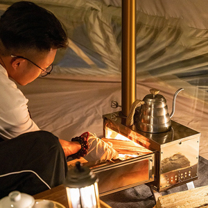 Poêle à <span class=keywords><strong>bois</strong></span> pliable multi-tailles pour le camping, poêle à <span class=keywords><strong>bois</strong></span> portable pour le camping en plein air, poêle à <span class=keywords><strong>bois</strong></span> pour tente avec cheminée - Product Image 5