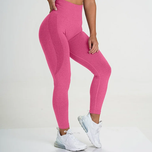 Leggings pour femmes de haute qualité beurre doux et pour motif solide à la mode résistant aux squats avec fermeture à la taille élastique Private Label-XXS - Product Image 2