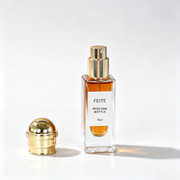 Nouvelle conception, flacon de parfum vide en verre carré de 10 ml, mini flacon de parfum de voyage à sertir avec boîte personnalisée
