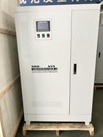 Stabilisateur de tension automatique triphasé à servomoteur en cuivre SBW-F-150KVA 600 KVA AC 380V AVR pour usage industriel