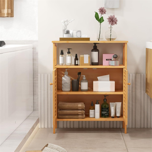 Meuble de rangement autoportant en bois pour salle de bain, entrée et salon - Product Image 4