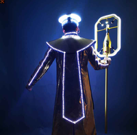 Décoration de scène, fête, rave, costume de robot LED lumineux, tenue de performance lumineuse pour Pâques/Noël/rentrée scolaire