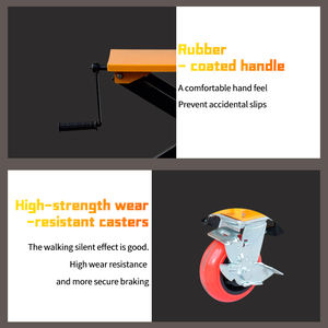 Piattaforma a Vite SG300 da 300 kg 1 m a Singolo Pantografo Piattaforma di Sollevamento Idraulica Manuale Tavolo <span class=keywords><strong>Elevatore</strong></span> Mobile Manuale - Product Image 3
