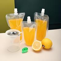 Pochettes liquides réutilisables avec bec verseur pour le stockage du lait biologique, sacs d'emballage étanches pour lait et jus de fruits