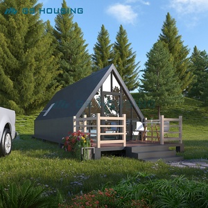 Bâtiment modulaire en structure acier style <span class=keywords><strong>boutique</strong></span>, faible coût, livraison mondiale, kit bungalow camping, hôtels, villas, cours intérieures - Product Image 4