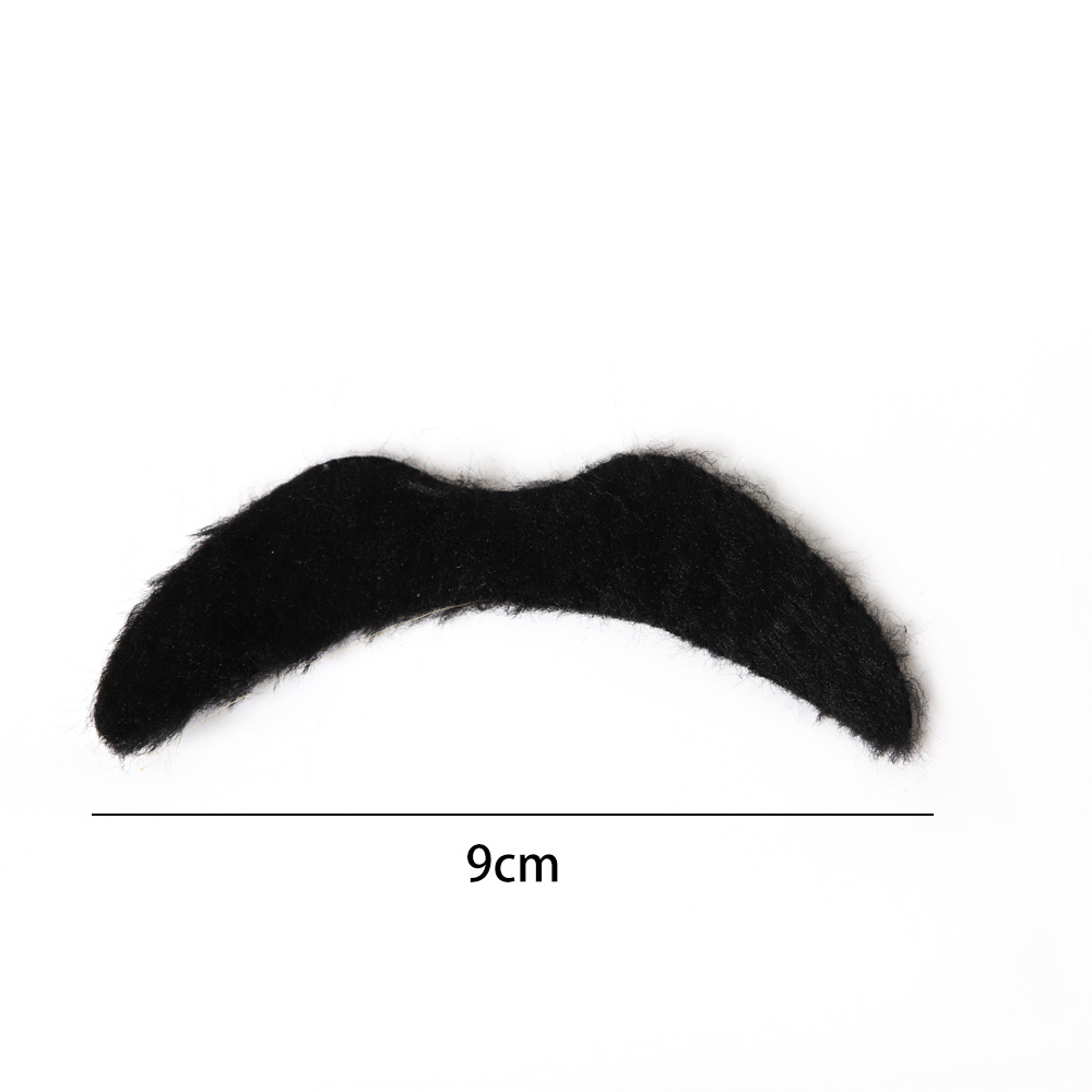 Barbe simple à huit caractères noire