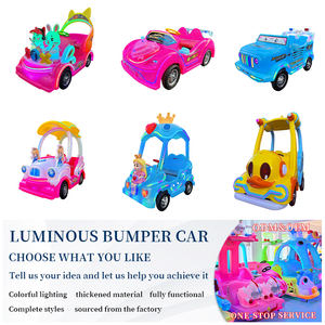 Coche <span class=keywords><strong>de</strong></span> Princesa con batería para centro comercial <span class=keywords><strong>de</strong></span> parque <span class=keywords><strong>de</strong></span> atracciones <span class=keywords><strong>de</strong></span> plástico a precio barato con toldo New Kid Ride on Bumper Car Commercial Lease - Product Image 2