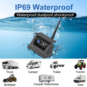 Năng lượng mặt trời không dây điểm mù <span class=keywords><strong>Camera</strong></span> cho xe tải nặng-7 "HD màn hình cảm ứng, ip69k không thấm nước, e-mark/FCC/CE chứng nhận - Product Image 4