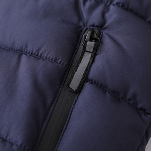 Gilet imbottito con cappuccio e gilet invernale leggero senza maniche con chiusura a Zip - Product Image 6