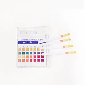 Four-color sheet test paper Universal Test paper pH Wide pH Indicator Strips 0-14 Ph Test Strips 0-14 for sale