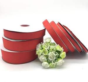 ริบบิ้นผ้าซาตินโพลีเอสเตอร์ขนาด 50 มม. 2 นิ้ว พิมพ์ลายฟอยล์สีทองสองด้าน - Product Image 5