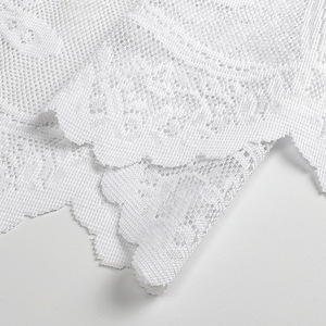 <span class=keywords><strong>Voilage</strong></span> en dentelle jacquard transparente en polyester, demi-rideau à œillets, <span class=keywords><strong>passe</strong></span>-<span class=keywords><strong>tringle</strong></span>, cantonnière courte pour fenêtre, pour armoire de cuisine - Product Image 4