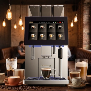 เครื่องชงกาแฟออลอินวัน เครื่องดื่มปรับแต่งได้ เครื่องชงเอสเพรสโซเชิงพาณิชย์แบบกรวยในตัว หน้าจอขนาดใหญ่ เครื่องชงกาแฟสำหรับร้านกาแฟ - Product Image 1