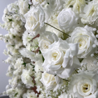 Décoration de mariage, arche de fleurs artificielles en soie multicolores de qualité supérieure, toucher réel, pour la remise des diplômes, Noël, fête des mères, DKB