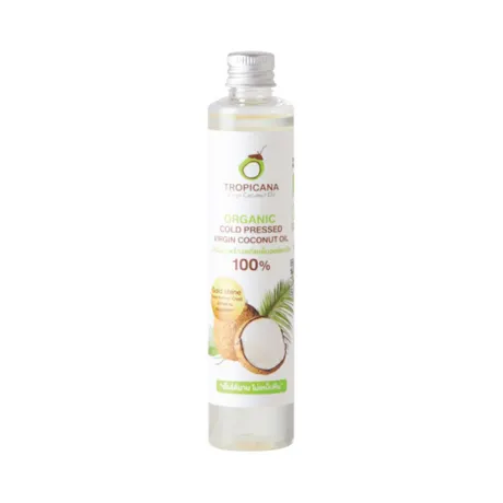 Vente en gros de Thaïlande à base d'ingrédients naturels Cocounut Tropicana Huile de noix de coco vierge biologique pressée à froid 100 ml