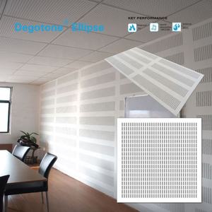 Plaque de plâtre perforée, système d'absorption acoustique sans joint, plaque de plâtre, <span class=keywords><strong>faux</strong></span> plafonds suspendus, <span class=keywords><strong>plafond</strong></span> à indice NRC élevé - Product Image 5