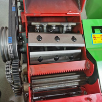 Machine à hacher l'herbe et la paille 8 tonnes/h Électrique Multifonctionnelle Coupe-paille Haute efficacité pour l'alimentation animale