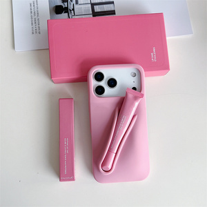 Custodia per cellulare in <span class=keywords><strong>silicone</strong></span> alla moda con lucidalabbra per <span class=keywords><strong>iPhone</strong></span> 17 Air 16 15 <span class=keywords><strong>14</strong></span> <span class=keywords><strong>Pro</strong></span> Max, con balsamo labbra, smalto e tinta per il trucco effetto acqua - Product Image 6