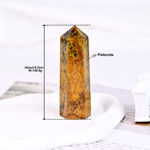 Tour de Pietersite en cristal naturel de point de pierre de <span class=keywords><strong>Peter</strong></span> de cristal bleu d'énergie en gros pour la guérison de cristaux - Product Image 4
