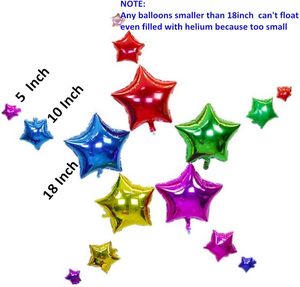<b>Top</b> Selling Single 5 10 18-Inch Solid Color Star Helium Mylar Foil Balloon Halloween Christmas Valentine's Day Easter Parties - Product Image 2
