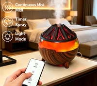 Diffuseur d'huiles essentielles avec télécommande, contrôlable par application, pour usage hôtelier, lumière LED sept couleurs, minuterie quatre niveaux, grand réservoir d'eau