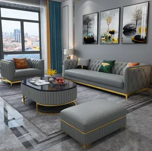 YQ JENMW-muebles de sofá con bloqueo de color, tela ligera, tecnología de lujo