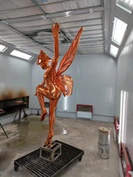 Sculpture abstraite en FRP, chien ballon moderne et créatif de style nordique, personnalisable, pour décoration extérieure et intérieure, statue animale artistique