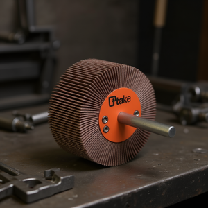 Ttake Abrasive Cloth Flap <b>Wheel</b> 20x5 Mm 3 Mm Shaft 40 Grit For <b>Grinding</b> - Product Image 3