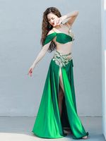Robes de danse orientale colorées à coupe haute, tenues de mariage sexy pour filles, costumes de scène