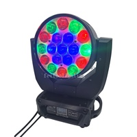 Le plus récent Mac Aura Lyre 19x15w RGBW 4IN1 contrôle de cercle Led Zoom lavage tête mobile DMX lumière de scène