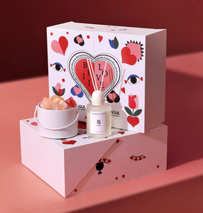 Customized Double-Door Open Magnetic Cardboard Gift Packaging Box for Perfume & Sweet with Matt <b>Lamination</b> & Embossing Printing - Product Image 2