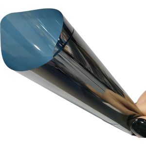 فيلم عاكس فضي أزرق فاتح ذو رؤية أحادية الاتجاه، فيلم زخرفي تجاري للمباني والنوافذ الزجاجية العازلة للحرارة - Product Image 1