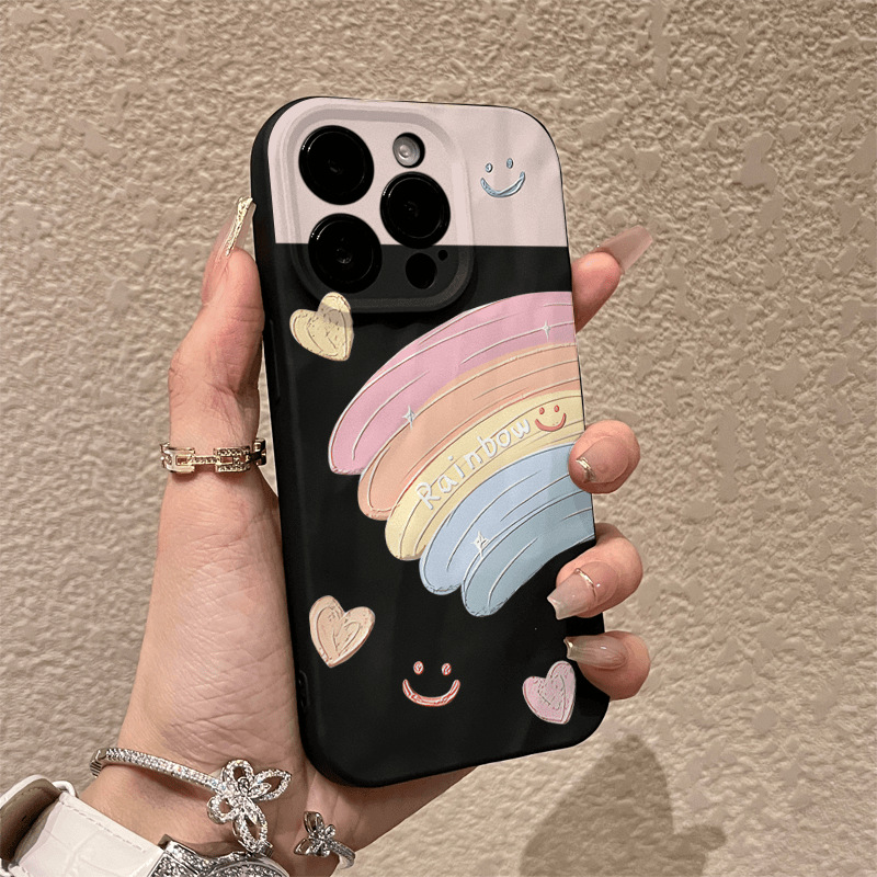 Rainbow Smile [Classic Black Wrinkled Shell]