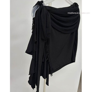 Falda de Baile Latino Profesional para Mujer, Estilo Envolvente 2 <span class=keywords><strong>en</strong></span> 1, Falda de Práctica con Shorts Integrados para Salsa y Rumba - Product Image 6