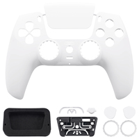Coque avant de boîtier personnalisé blanc eXtremeRate pour contrôleur PS5