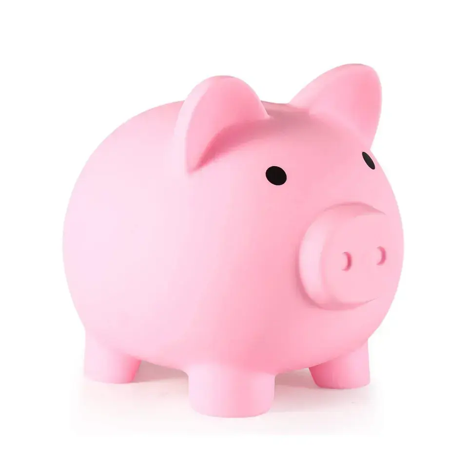 큰 크기 유일한 돼지 모양 디자인 플라스틱 돈 저축 동전 상자 돼지 저금통 돼지 돈 상자