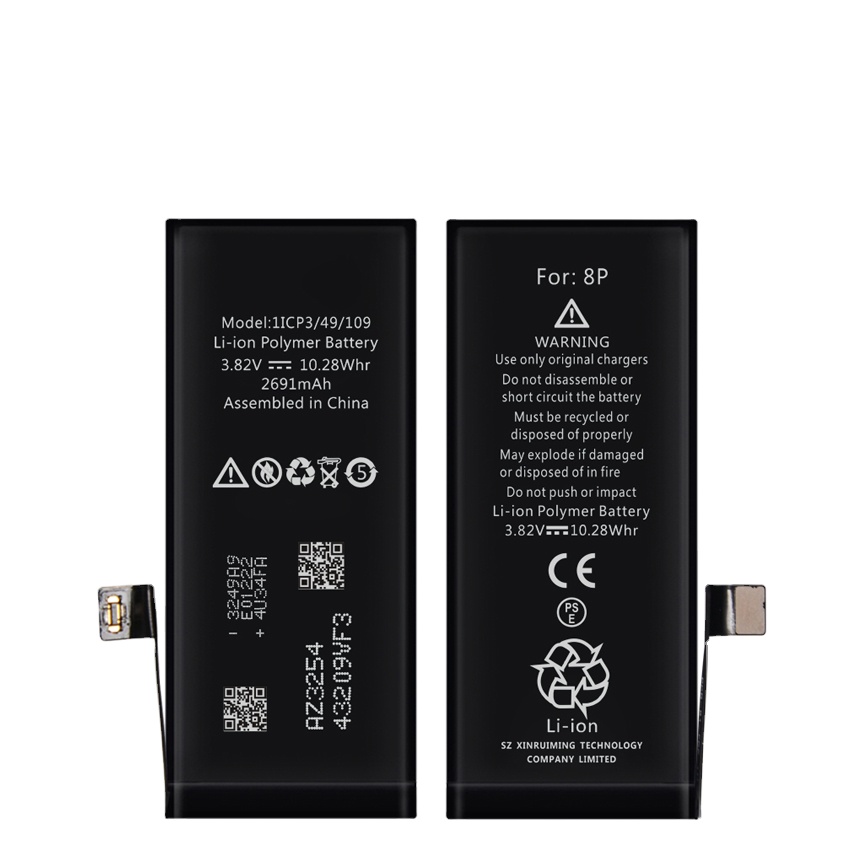 Factory Wholesale Brand New Replacement AAA Cell Phone Battery for iPhone 8P