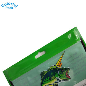 Claro, de plástico, paquete sellado logotipo personalizado impreso gusanos pescado <span class=keywords><strong>muerde</strong></span> de cebo de pesca de la bolsa - Product Image 3