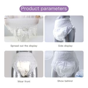 निः शुल्क नमूने निजी लेबल थोक उच्च अवशोषण डिस्पोजेबल यूनिसेक्स वयस्क पुरुषों और महिलाओं के लिए डायपर - Product Image 4