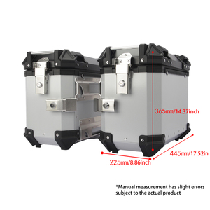ユニバーサルバイク用サイドパニア 28L 35L アルミ合金製 防水 耐衝撃 収納ラゲッジボックス 卸売 - Product Image 6