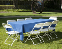 Chaises pliantes légères et empilables en plastique blanc pour extérieur, jardin, chambre, école, mariages et événements – Offre Spéciale