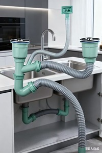 OUDU Vente chaude Évier de <span class=keywords><strong>cuisine</strong></span> en acier inoxydable avec passoire et couvercle de vidange, surface polie, connexion pop-up, garantie de 2 ans, durable - Product Image 2