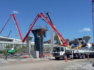 Pompe à béton pliante RZ à 5 sections de 38,1 m, <span class=keywords><strong>prix</strong></span> usine, SYG5260THB 390C-10 pour les infrastructures municipales - Product Image 3
