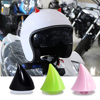 Corne de haute qualité en plastique caoutchouc corne Modification décorations de casque de moto