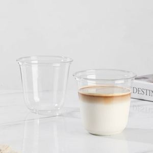 Offre Spéciale – Vente en Gros : Gobelet en Plastique PET Transparent en Forme de U de 89 mm, à Paroi Simple, Jetable, pour Boissons, Bubble Tea, Boba et Crème Glacée - Product Image 3
